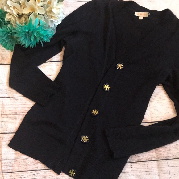 Tory Burch Sweaters - Tory Burch Simone Cardigan Navy SMALL
